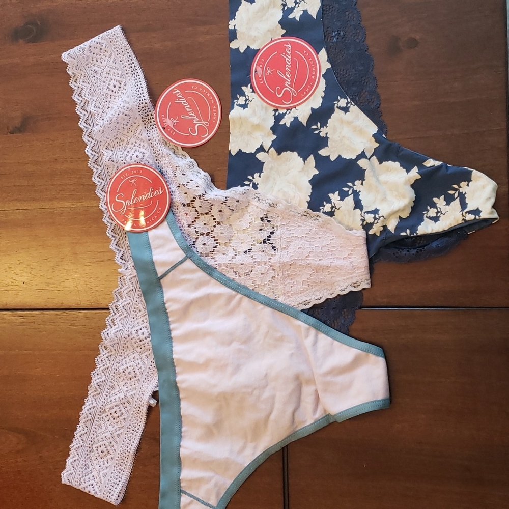 NWT Women's Splendies Thong Underwear (3 pairs)